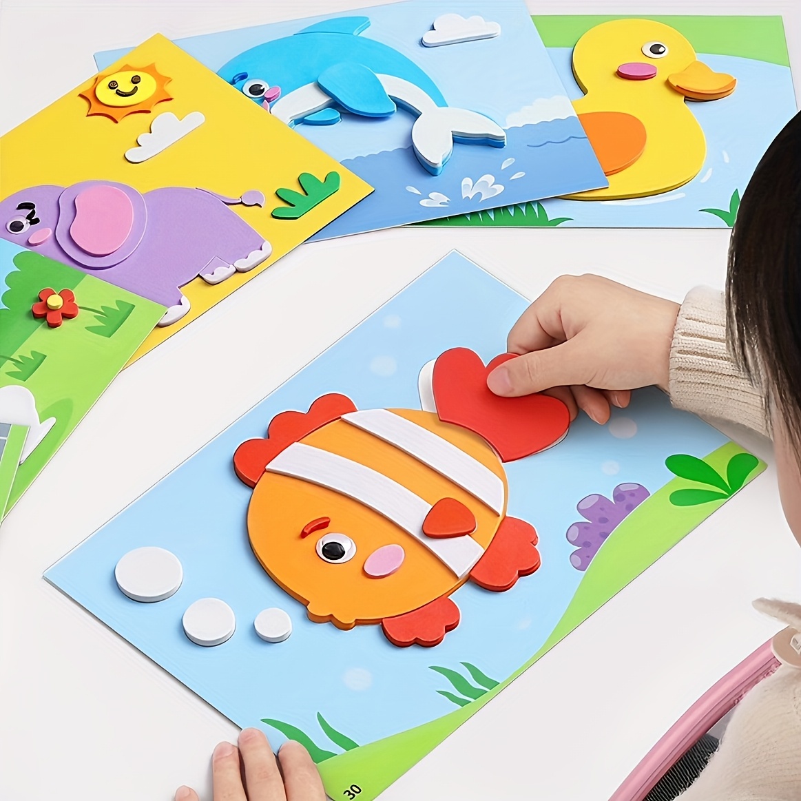Science Toys Diy - Naklejki 3D dla dzieci, jednorazowe, ręcznie