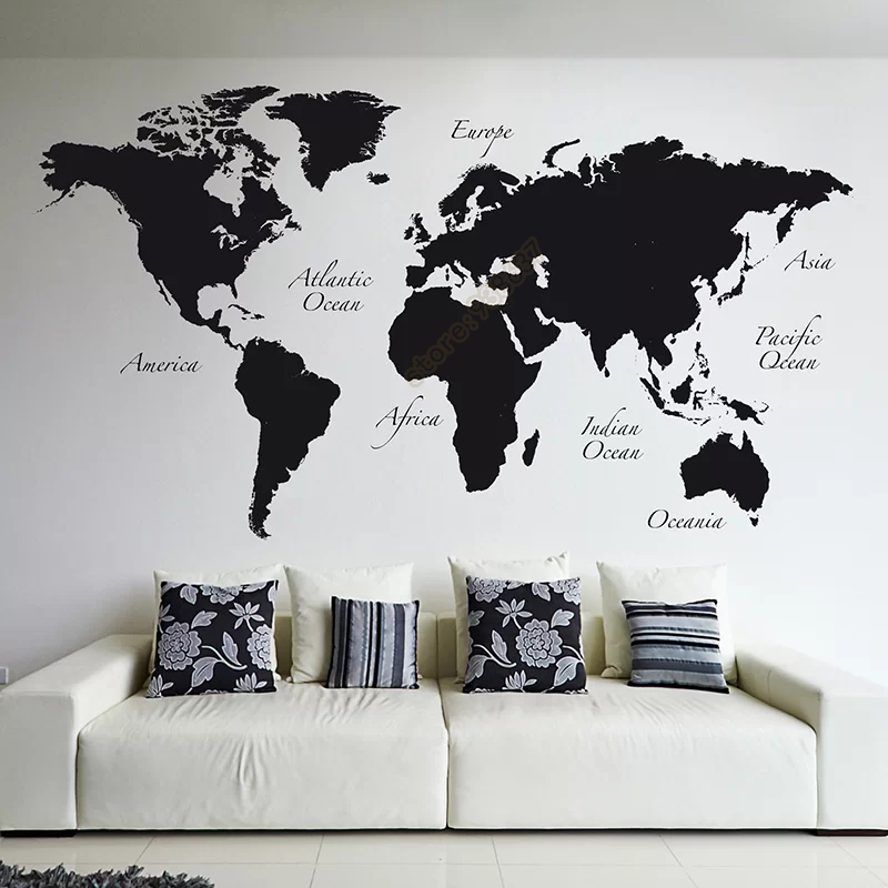 Duża mapa świata Winylowa nakl – Star Map Poster recenzja i cena