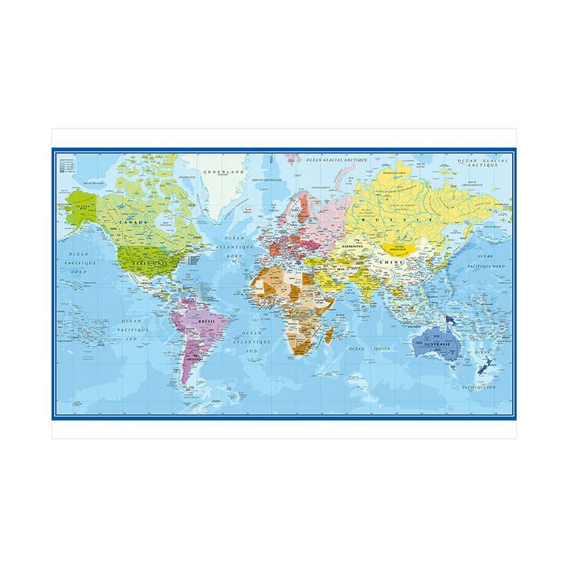 Carte Du Monde Mapa świata Pla – Star Map Poster recenzja i cena