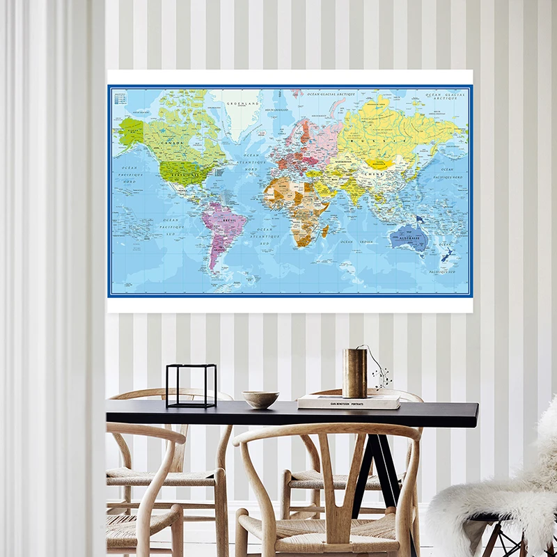Carte Du Monde Mapa świata Pla – Star Map Poster recenzja i cena
